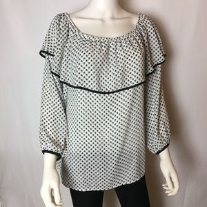 Vince Camuto Ruffle Blouse in size large.